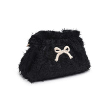 Fluffette Black Cream Cosmetic Pouch