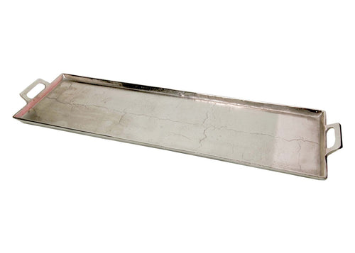 Raw Nickel Tray With Handles 10