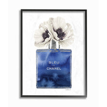 Fashion Designer Perfumen Blue Flower Watercolor 16x20
