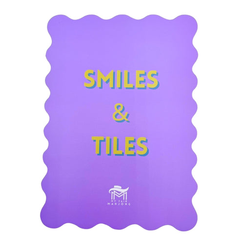 Mahjong Shuffle Card-Smiles and Tiles