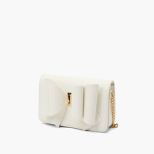 Jane White Overflap Bow Crossbody