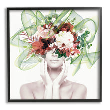Conceptual Flower Face Woman 24x24