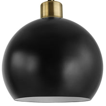 Matte Black Antique Brass Floor Lamp