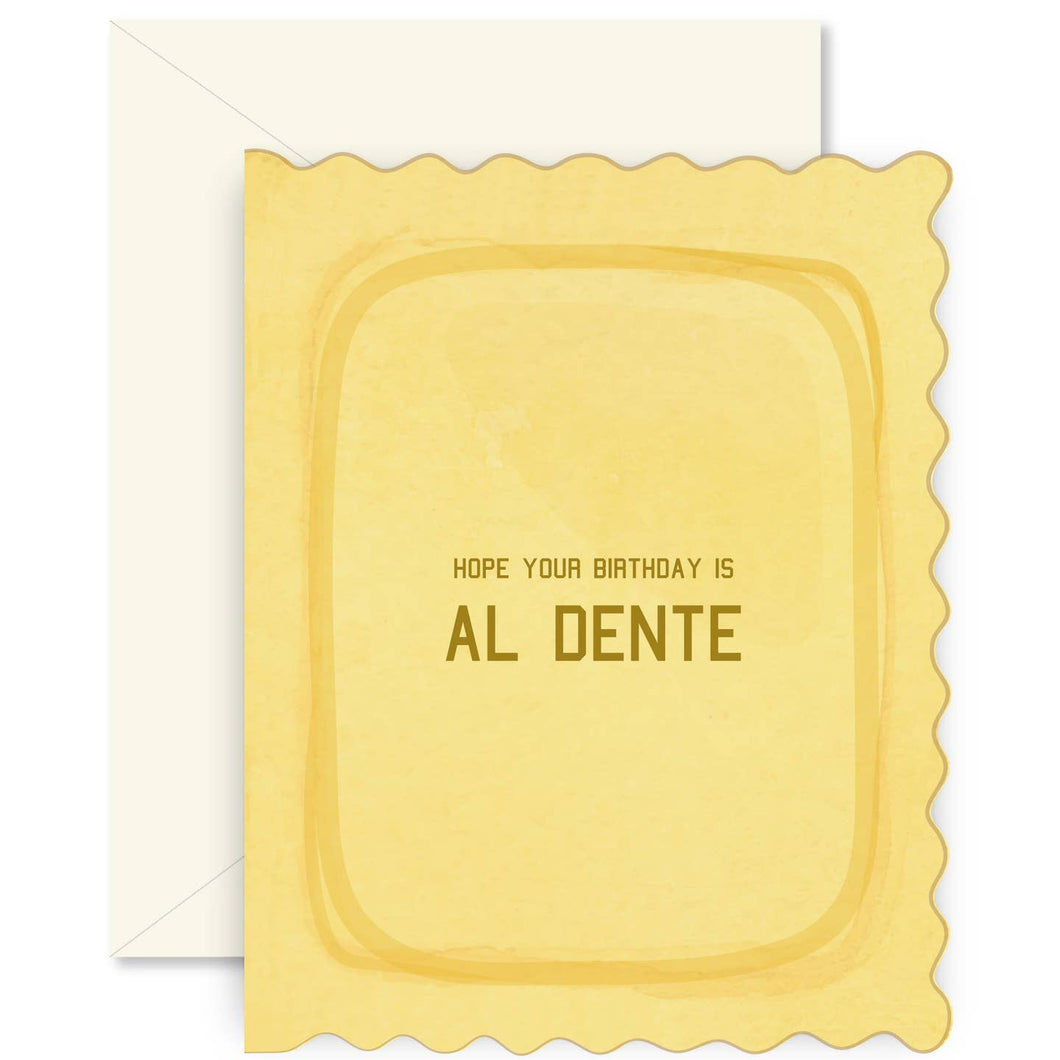 Pasta Al Dente Birthday Card