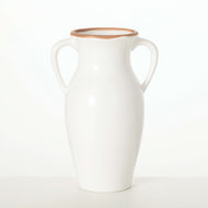 Natural Rimmed White Vase