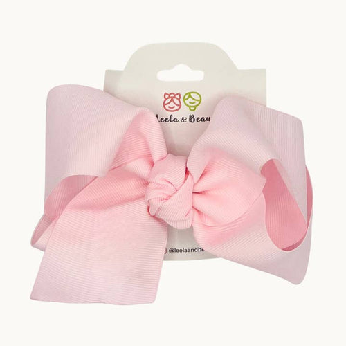 Pink Straight Edge Boutique Medium Bow