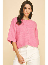 Button Down Short Sleeve Cardigan