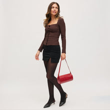 Rachel Red Croco Shoulder Bag