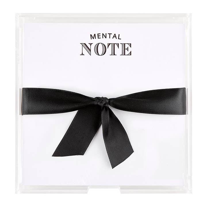 Mental Note Notepad in Tray