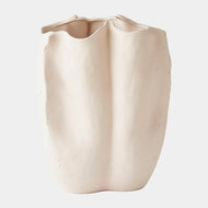 Pinched Ivory Vase-Large