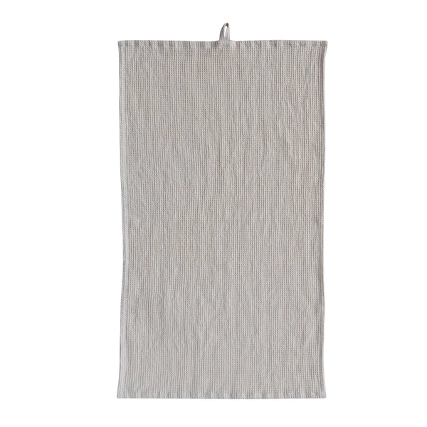 Oversized Woven Linen Cotton Waffle Tea Towel