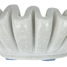 MARBLE FLUTED DISH