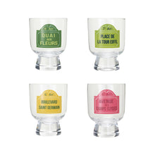 QUAI AUX FLEURS FOOTED DRINKING GLASS