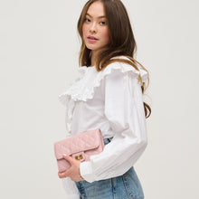 Winona Blush Quilted Crossbody