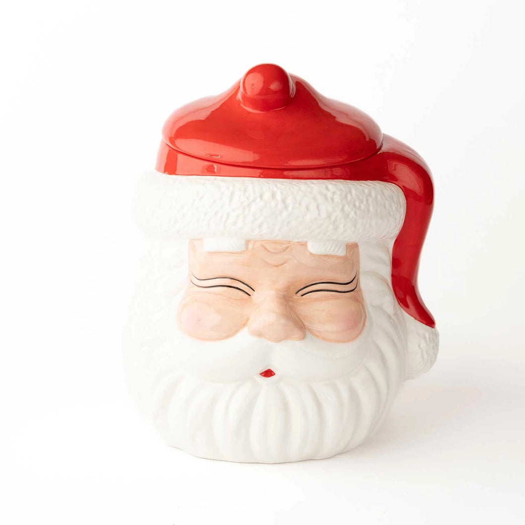 Santa Red Cookie Jar