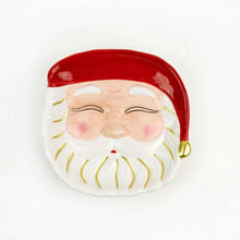 Santa Red Dessert Plate