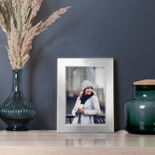 REAL WOOD SILVER 5X7 FRAME