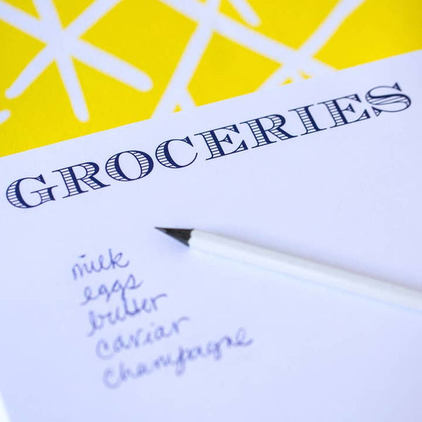 GROCERIES NOTEPAD