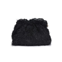 Fluffette Black Cream Cosmetic Pouch