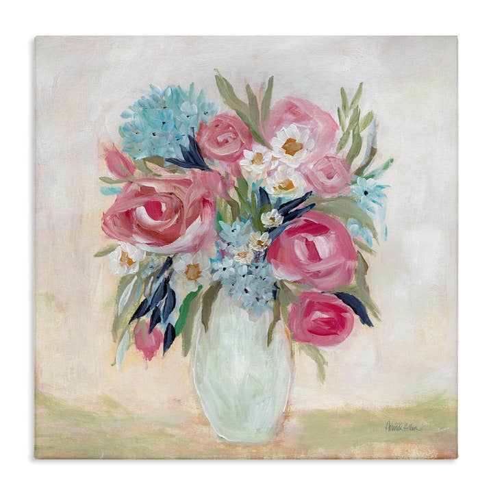 Drooping Pink Roses 36x36
