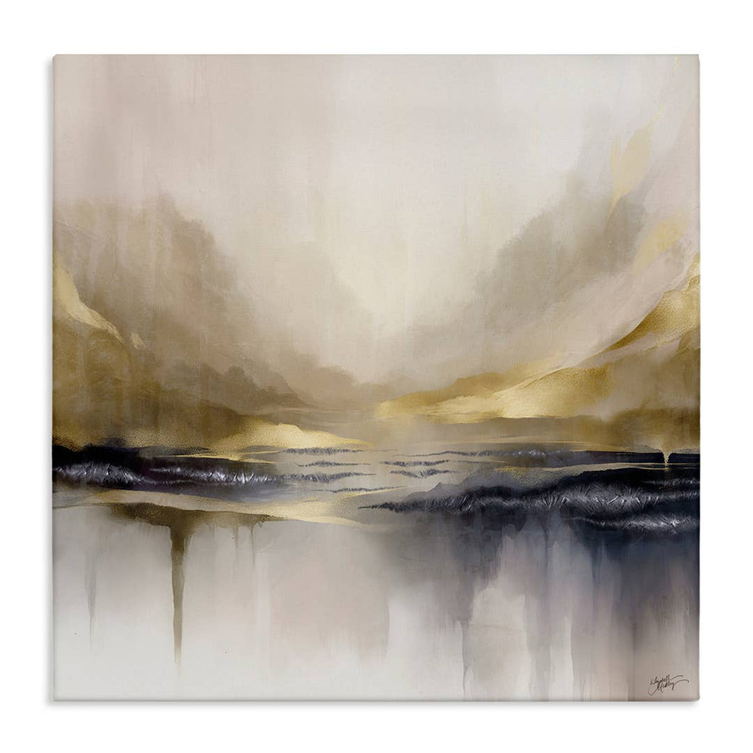 Meadow Gold Abstract 36x36