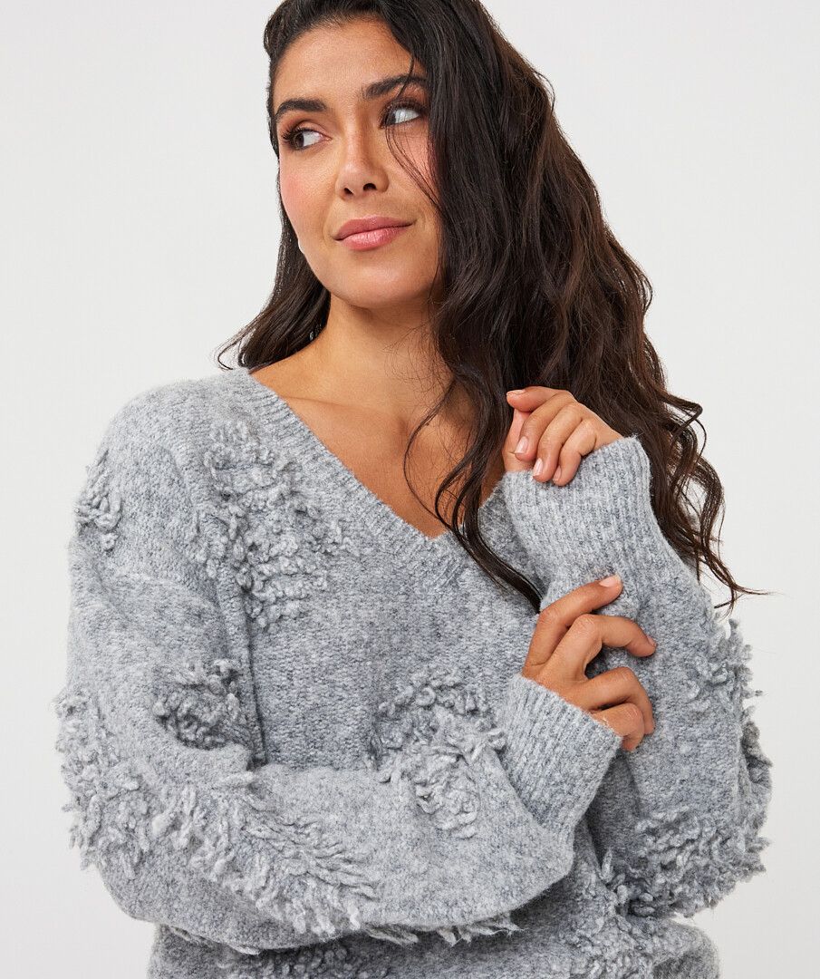3D Fringe Sweater