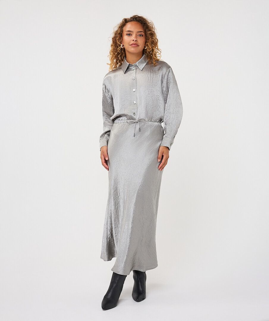 Long Acetate Skirt