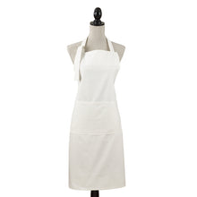 White Cotton Denim Apron
