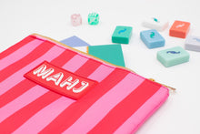 Premium Mahjong Card and Accessory Bag-Pink/Red