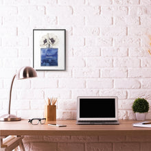 Fashion Designer Perfumen Blue Flower Watercolor 16x20