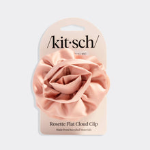 Terracotta Satin Rosette Medium Cloud Clip