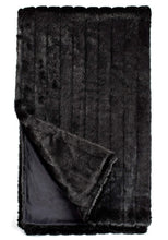 Black Mink Faux Fur Throw 60x60