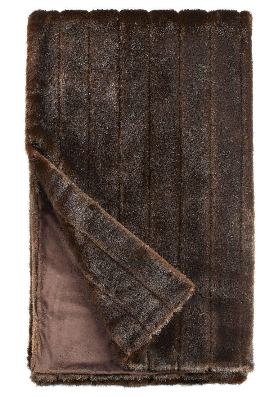 Sable Faux Fur Throw 60X60