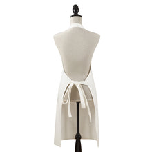 White Cotton Denim Apron