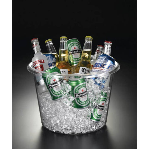 ACRYLIC ROUND BEVERAGE TUB 12-1/2 QT