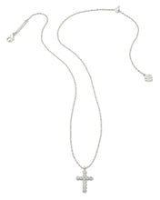 Cross Crystal Silver Pendant Necklace