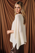 Loose Knit Sweater Cape