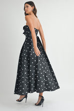 Strapless Polka Dot Bow Dress
