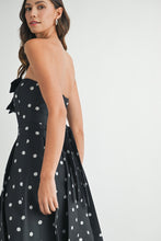 Strapless Polka Dot Bow Dress