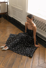 Strapless Polka Dot Bow Dress