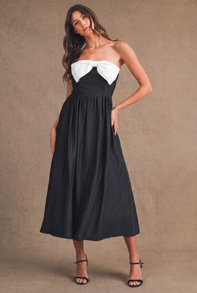 Bow Strapless Dress