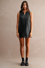 Faux Leather Mini Dress