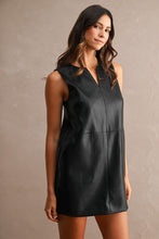 Faux Leather Mini Dress