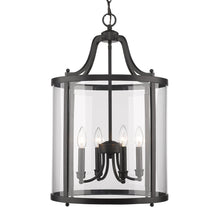 PAYTON 4 LIGHT PENDANT, BLACK
