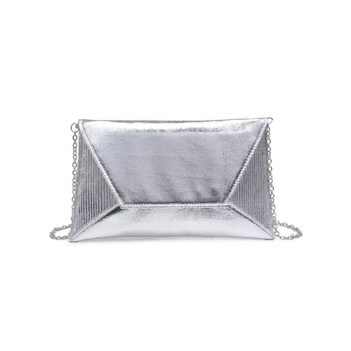 Cora Silver Clutch
