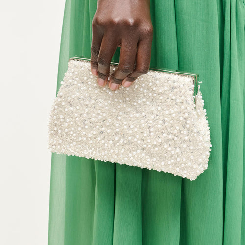 Glitz Ivory Evening Bag