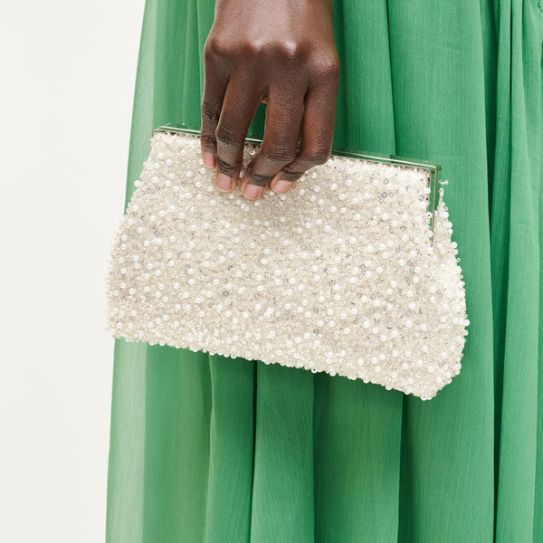 Glitz Ivory Evening Bag