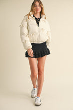 Bow Ecru Puffer Jacket