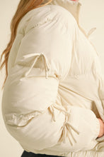 Bow Ecru Puffer Jacket