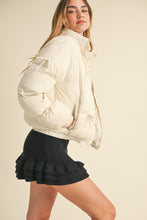 Bow Ecru Puffer Jacket